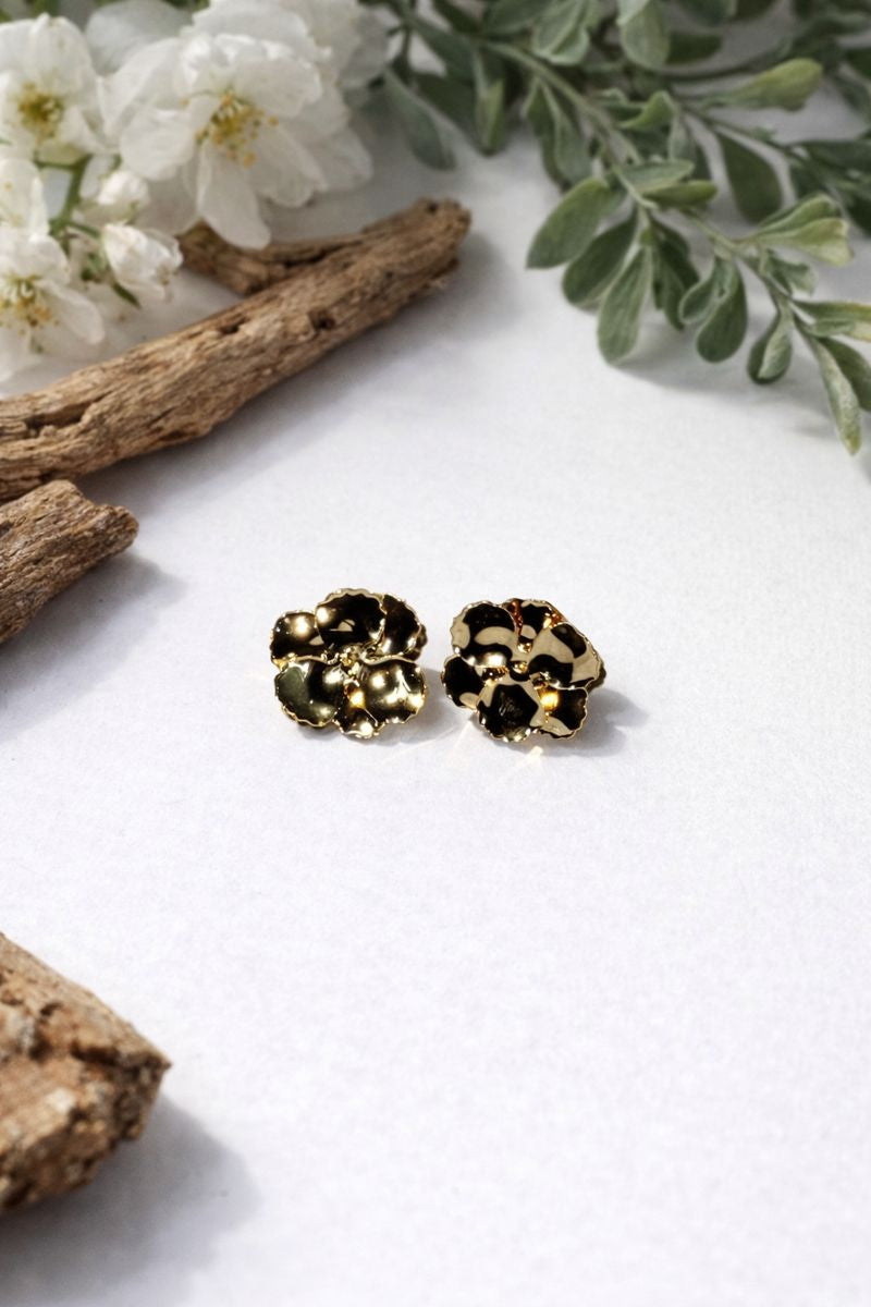 Golden Bloom Stud Earrings