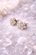 Pearl Blossom Stud Earrings