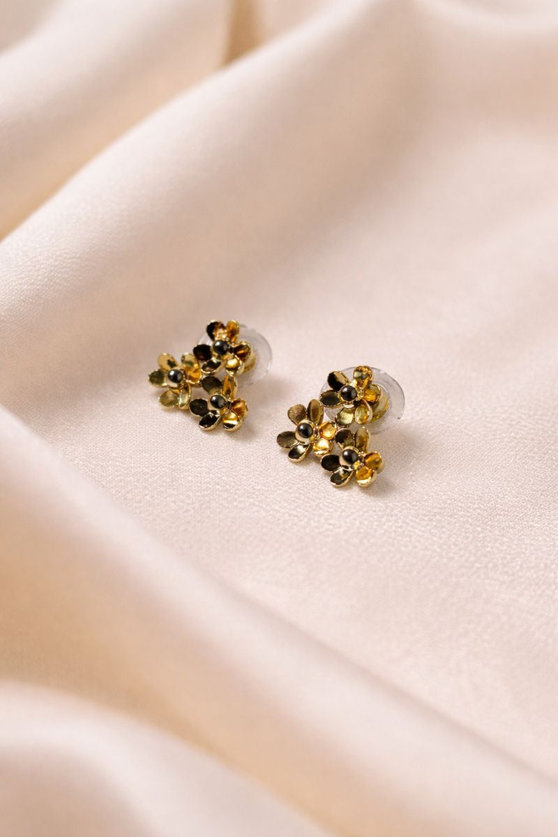 Floral cluster studs and delicate beauty