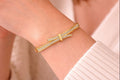 Gold Crystal Bow Bracelet
